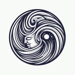 abstract painting karma vector