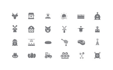 Business seo and promotion line icons collection