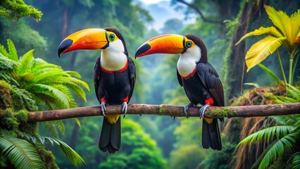 Fototapeta premium toucan in the jungle
