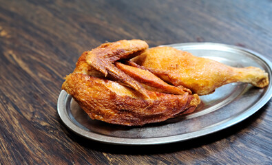 fried chicken on plate