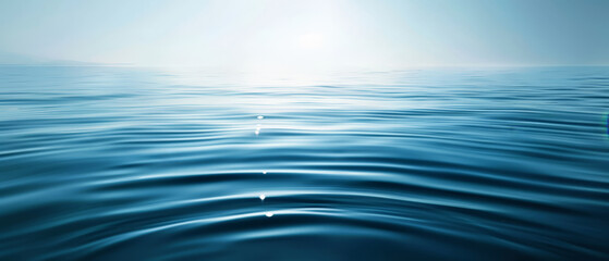 Tranquil blue water surface, subtle ripples, minimalist,