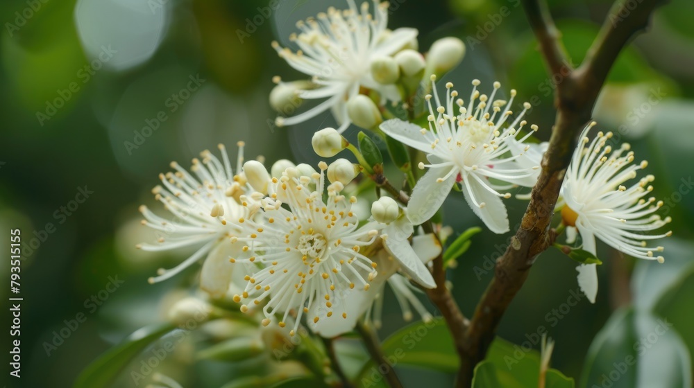 Canvas Prints Blooming white flowers of Penang Sloe Kopsia arborea