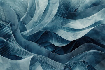 abstract background, blues and grays color, wave wallpaper, patterns lines and swirling shape - 793516336