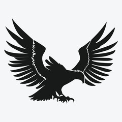 eagle Logo 1-Black and White