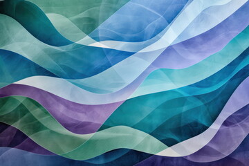 abstract background, shapes in blues and green, wave wallpaper, patterns lines and swirling shape - 793517176