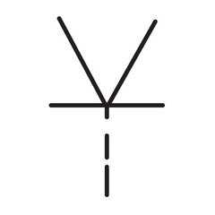 Cash Chinese Currency Line Icon