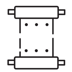 Banner Asian Oriental Line Icon