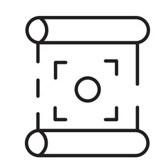 Banner Asian Oriental Line Icon