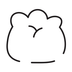 Baozi Bun Chinese Line Icon
