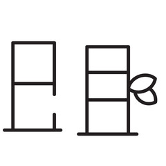 Bamboo Nature Plant Line Icon