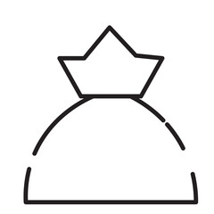 Chinese Coin Money Line Icon