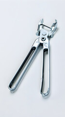 Detailed Close-up of Metal RJ11 Crimping Tool on a White Background