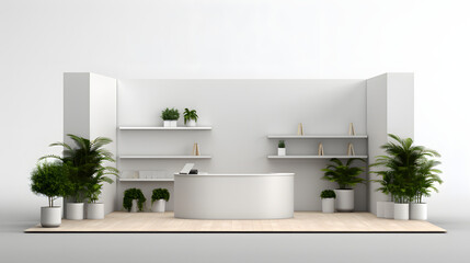 Trade Show Stand Mockup 3d