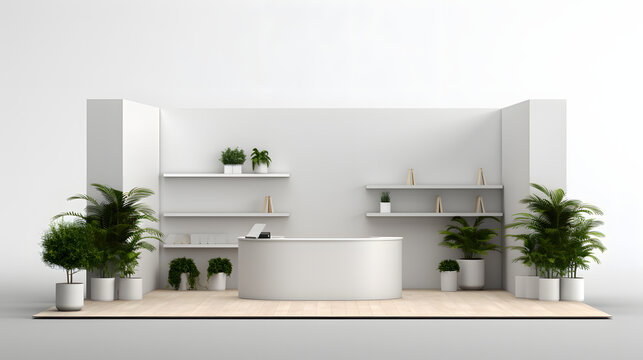 Trade Show Stand Mockup 3d