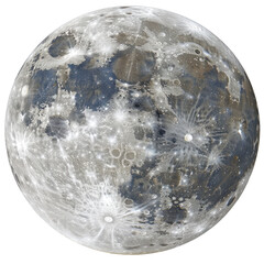Behold the stunning High Resolution Full Moon supermoon captured against a clear transparent background
