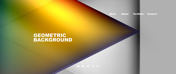 it is a geometric background with a triangle in the middle . High quality