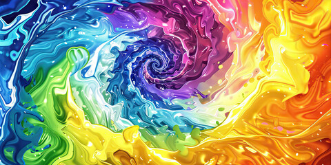 The Kaleidoscope of Emotions: The Swirling Colors and Shifting Patterns - Picture swirling colors and shifting patterns, symbolizing the kaleidoscope of emotions and sensations experienced during a ps