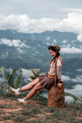 Thai traveler woman
