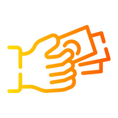 Fototapeta premium bribe Line Gradient Icon