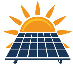 Solar panel logo