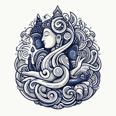 abstract painting karma vector 