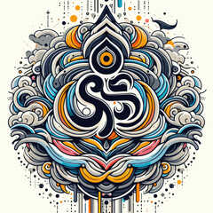 abstract painting karma vector 