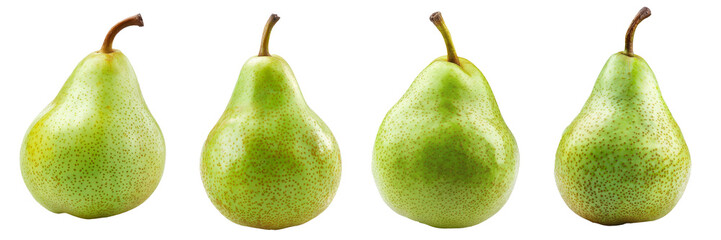 pears isolated on white background