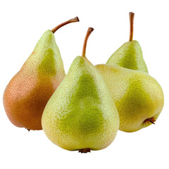 pears isolated on white background