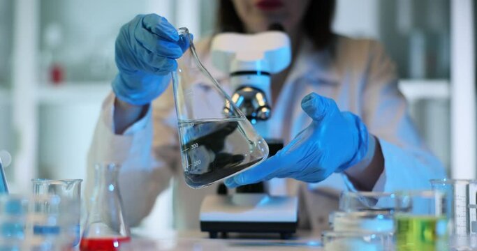 Scientific research of liquid mixtures using modern laboratory equipment