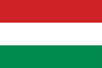 vector illustration of Hungary flags
