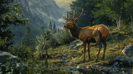Discover the hidden treasures of the great outdoors, where wildlife thrives in its purest form, captured in strikingly realistic imagery.