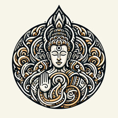 abstract painting karma vector 