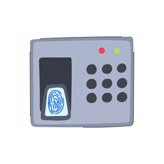 recognition biometric security device cartoon. authentication iris, face palm, hand vein recognition biometric security device sign. isolated symbol vector illustration