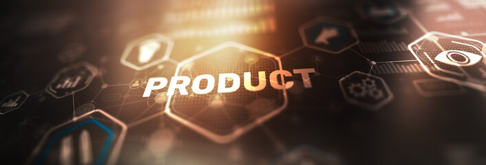 Product concept. Business development elements. Abstract Background - 793551381