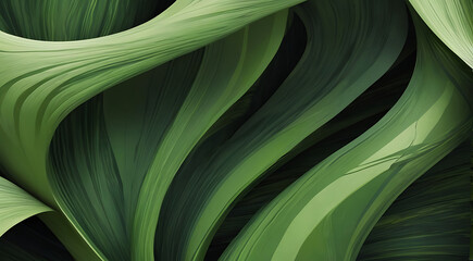 An abstract background image with a nature-inspired twists, showcasing green geometric stripes and patterns, 