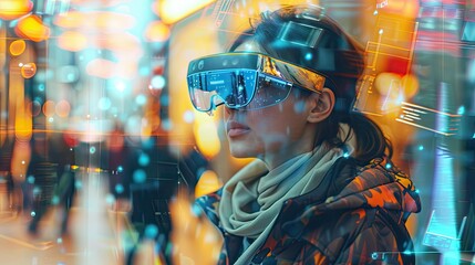 Shoppers using augmented reality to find deals futuristic