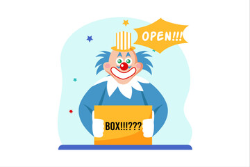 April Fools Flat Design Illustration