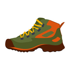 mountains hiking boots female cartoon. gear adventures, essentials fashion, style accessories mountains hiking boots female sign. isolated symbol vector illustration