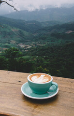 cup of coffee on the table