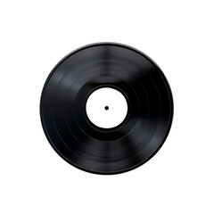 2D asset element of a vinyl record display for a retro dance floor, isolated on white background
