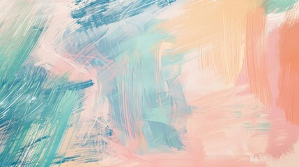 Vibrant abstract painting with bold brush strokes in pink and blue, ideal for dynamic visuals.