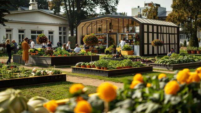 Families Engage in Sustainable Gardening During National Gardening Week at a Community Garden