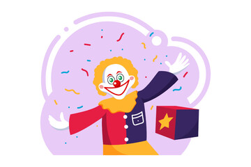 April Fools Flat Design Illustration