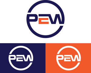 PEW Letter Logo Design, Inspiration for a Unique Identity. Modern Elegance and Creative Design. Watermark Your Success with the Striking this Logo.