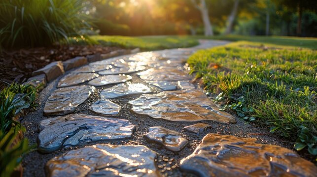 Revamping the concrete pathways at home on a budget with a do it yourself approach