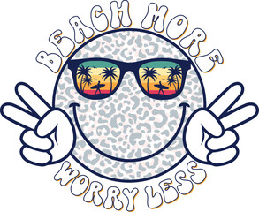 beach more worry less sublimation