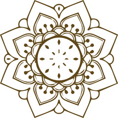 Beautiful mandala art, vector mandala design