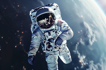 Exploring the Cosmic Void: Astronaut in Outer Space