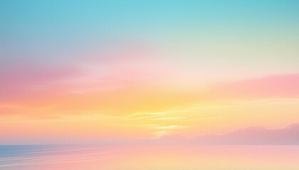 Fototapeta premium Retro Summer: Light Grainy Pastel Abstract Gradient Background