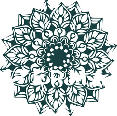 Beautiful mandala art and vector mandala design.